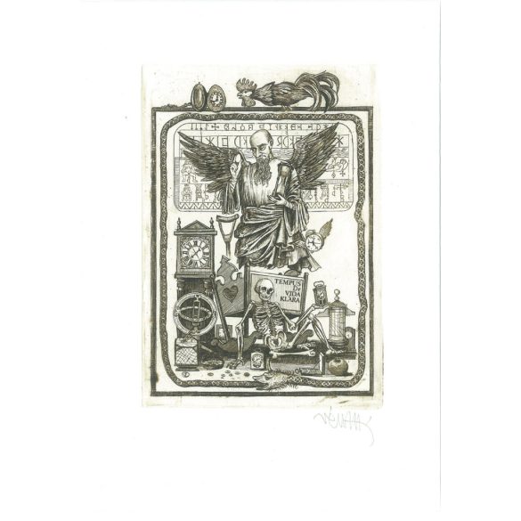 Zoltán Vén (1941-): Small Gallery. Signed, original etching. Painting/graphic. (2792852)
