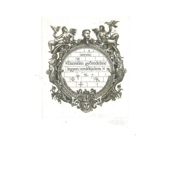 Zoltán Vén (1941-): Small Gallery. Signed, original etching. Painting/graphic. (2792860)