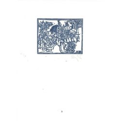   Róbert Kőnig: From Cornwall to Edinburgh 1987 - graphic epigrams. Penzance X3. Marked, original woodcut. Painting and graphics category. (2792869)