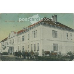   Bánffihunyad, public hospital. With Újpest Catholic Boys’ Association stamp.  Coloured photo sheet, postcard. (2792891)