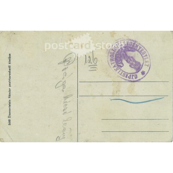 Bánffihunyad, public hospital. With Újpest Catholic Boys’ Association stamp.  Coloured photo sheet, postcard. (2792891)