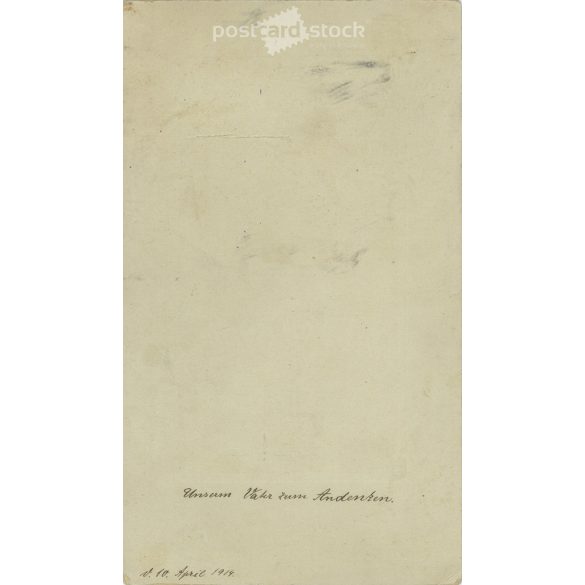 1914 - Elegant wedding shot. The persons in the picture are unknown. The photo is from Samson and Co. Photography Studio, Cologne. Old photo / Cabinet photo / Hardback photo (2792914)