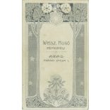 Studio portrait of an elegant lady. The identity of the subject is unknown. The photo was taken in Hugó Weisz’s studio in Arad. Old photo / Cabinet photo / Hardback photo (2792941)