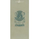 Studio photo of an unknown young boy. The photo was taken in the Ferentzy and Kováts photo studio in Székely-Udvarhely. Old photo / Cabinet photo / hardback photo. (2792984)