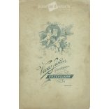 Levente on horseback. The picture was taken in the photo studio of Sándor Vasas, in Érsekújvár. Old photo / Cabinet photo / Hardback photo (2793020)