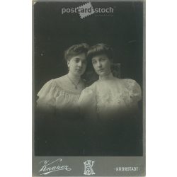   1906 - Brasov, Aranka and Margit. Old photo / Cabinet photo / Hard back photo (2793056