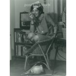 1960s, at a house party. Original on paper. Black and white photo, original paper (2793158)