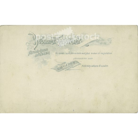 An attractive studio photo of Mistress Serena. The picture was taken in the Brenner brothers’ studio. Old photo / Cabinet photo / Hardback photo (2793181)