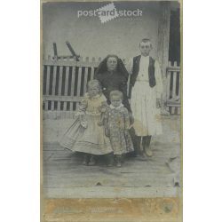   The photograph was taken in August 1908 by István Szűcs, in the name of God, presumably of his own family. Original cabinet photo / hard back photo / business card, CDV photo (2793217)