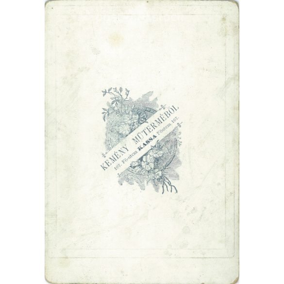 Work by Kemény Photography Studio, Košice. Unknown young officers in the studio. Original cabinet photo / hard back photo / water card, CDV photo. (2793251)