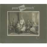 Early 1900s, studio recording of a family with eight children. Work of the Raven Photographic Studio, Subotica. Original paper image, mounted on cardboard (2793292)
