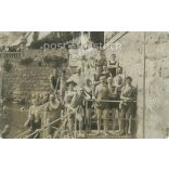 Early 1900s, Abbazia. Group photo of bathers. Original on paper. Black and white photo sheet, postcard. (2793340)