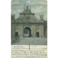   Early 1900s. Gyulafehérvár, Károlykapu. Coloured photo sheet, postcard (2793407)