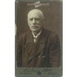 1917 - Cabinet photo of József Broncsavszky, the work of the József Torda photo studio. Original  Cabinet card / CDV photo / hardback photo. (2793418)