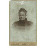 1898 - Photo taken in the studio of Károly Divald, Eperjes. The person in the photo is unknown. Original  Cabinet card / CDV photo / hardback photo. (2793419)