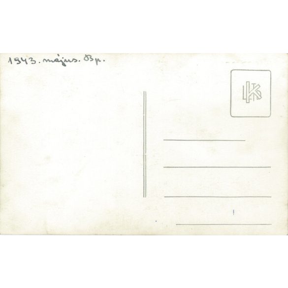 1943 - May. Young woman in sunlight. Subject and photographer unknown. Original photo. Black and white photo card, postcard. (2793425)