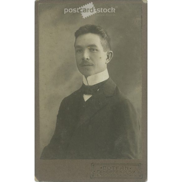1910s. Work of Harkányi’s photo studio, Botfán. Original cabinet photo / hardback photo / business card, CDV photo. (2793429)