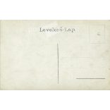 1910s. Young woman with her little daughter and a secret admirer. The people in the picture and the photographer are unknown. Original photo. Black and white photo card, postcard. (2793432)