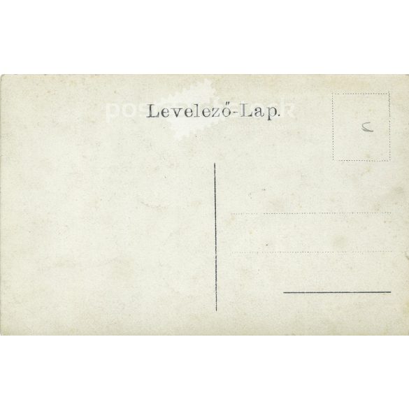 1910s. Young woman with her little daughter and a secret admirer. The people in the picture and the photographer are unknown. Original photo. Black and white photo card, postcard. (2793432)