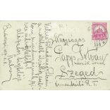 1927 - Budakeszi. Group photo of men (soldiers and civilians). The people in the photo and the photographer are unknown. Original photo. Black and white photo card, postcard. (2793433)