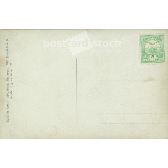 Military group photo. The identity of the people in the photo is unknown. The photo was taken by Armin Schäffer’s studio. Original photo. Black and white photo card, postcard. (2793436)