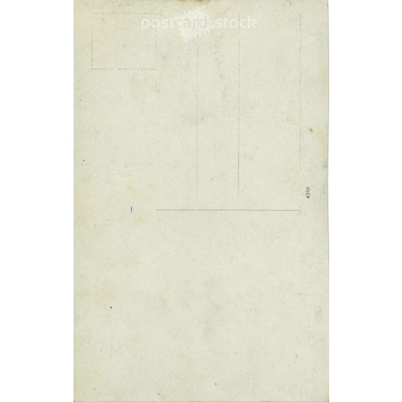 Studio photo of a family with many children. The people in the photo and the photographer are unknown. Original photo. Black and white photo card, postcard. (2793440)