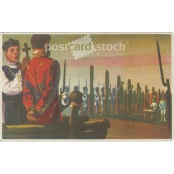   Early 1960s. The execution of the martyrs of Arad. Game sheet (2793446)