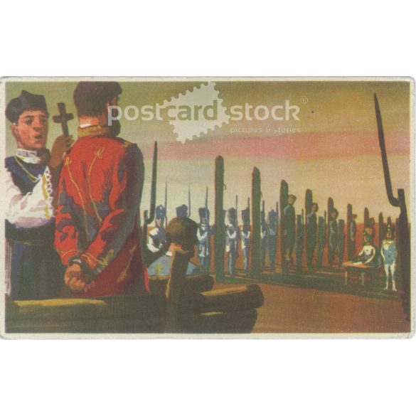 Early 1960s. The execution of the martyrs of Arad. Game sheet (2793446)