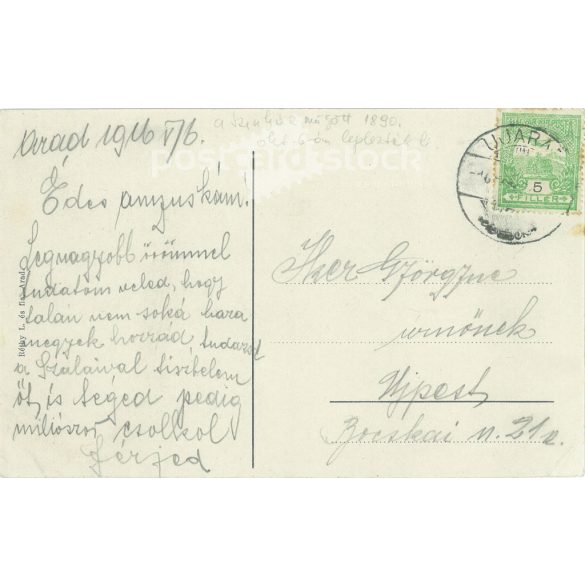 1916 - In memory of the martyrs of Arad. Original paper image. Old photo. Black and white photo sheet, postcard. (2793449) 