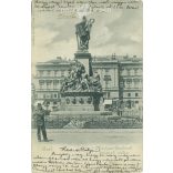 1900. - Arad. Statue of Liberty (Martyrs). Old photo. Black and white photo sheet, postcard. (2793450)