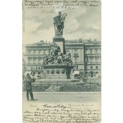   1900. - Arad. Statue of Liberty (Martyrs). Old photo. Black and white photo sheet, postcard. (2793450)