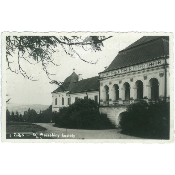 1982 - Zsibó, Wesselényi Castle. Black and white photo sheet, old postcard (2793460)