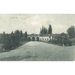   1918 - The inner gate of Arad Castle. Black and white photo sheet, old postcard. (2793461)