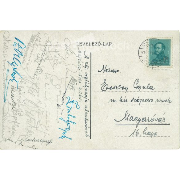 1933 - Károly Leiningen-Westerburg was so loved by the men of the 19th Regiment that he was rescued from Austrian captivity at the cost of his life in the Battle of Cibakháza on 24 February 1849. Black and white lithographed old postcard (2793467).