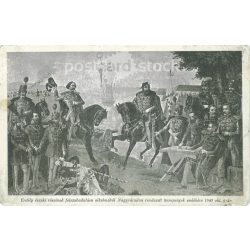   1940 - The Thirteen Martyrs of Arad. In the centre János Damjanich on horseback. Postcard based on an allegorical picture from the end of the 19th century (2793470)