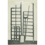 1912 - Remains of the chariot on which János Damjanich was taken to the place of death and the crutch on which he leaned on his last journey to the gallows. Black and white photo sheet, old postcard (2793471)