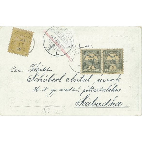 1901 - Hungarian War of Independence. Red fusiliers at Szolnok. Published by Károly Divald, Budapest. Old postcard. (2793479)