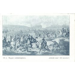   1900 - After the capture of Szolnok, Damjanich's hussars chase the enemy cavalry towards Abony. Old postcard (2793480)