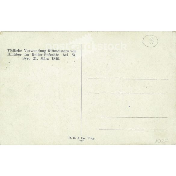 Around 1910. Hussar assault. Old postcard. (2793494)