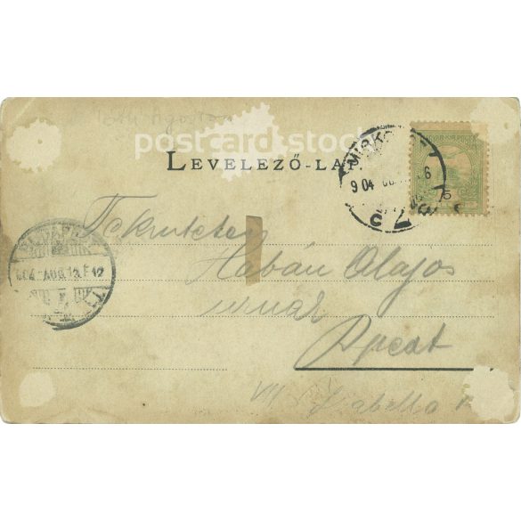 1904 - Tóth Ágoston Ráfael, Colonel of the Hungarian Defence Forces. Lithographed, old postcard. (2793497)