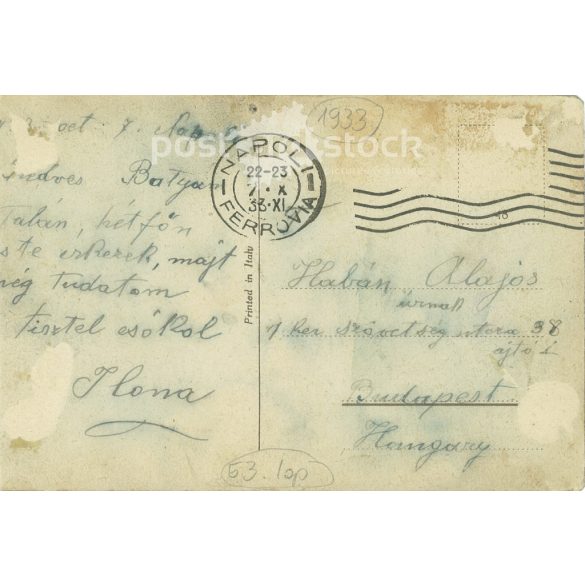 1933 - Windisch-Gratz, Alfred zu, Duke (1787-1862) Austrian Field Marshal. Lithographed old postcard. (2793498)