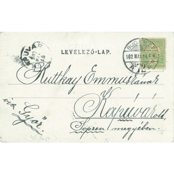 1902 - The Battle of Isaseg (6 April 1849). Old lithographed postcard (2793499)