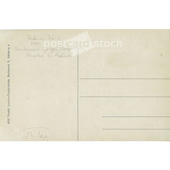 1905 - Isaszeg. National Defence Statue. Lithographed, old postcard. (2793506)