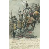 1902 - Petőfi's Songs series. The sea has risen (Pest, 30 March 1848), drawing by Pál Vágó. Old postcard. (2793538)