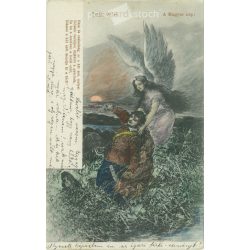   1902 - Petőfi's Songs series. The Hungarian people, (Pest, June 1848) Old postcard (2793539)