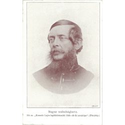   1899 - Lajos Kossuth in 1849. Photographic sheet with Sépia effect. Published by Divald. Old postcard. (2793546)