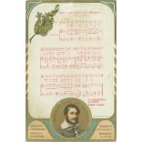 1902 - Postcard with the Kossuth nota. Coloured lithograph. Old postcard. (2793549)