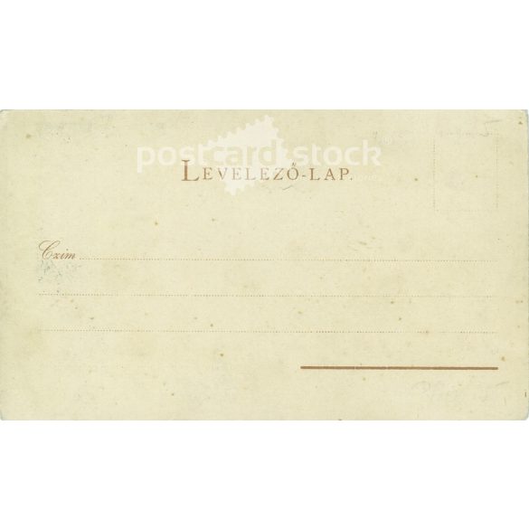 Early 1900s. The Honvéd statue in Buda and an old-age picture of Lajos Kossuth. Coloured lithograph. Old postcard. (2793559)