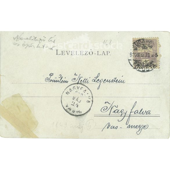 1900 - Budapest. Ministry of Defence. Black and white photographic sheet, old postcard. (2793562)