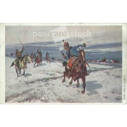   1915 - Life, death struggle. The Russian cavalry invasion of the Old village. (2793564)